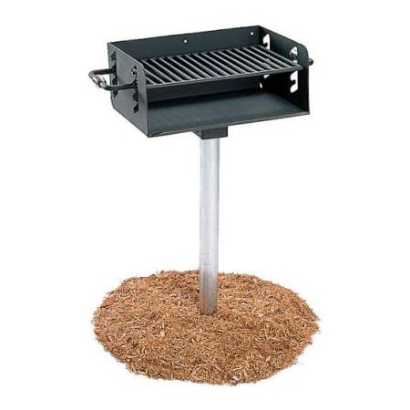 Ultra Play Systems Rotating Pedestal Grill With 3-1/2" Dia. Post(280 Sq. In. Cooking Surface) 620-3